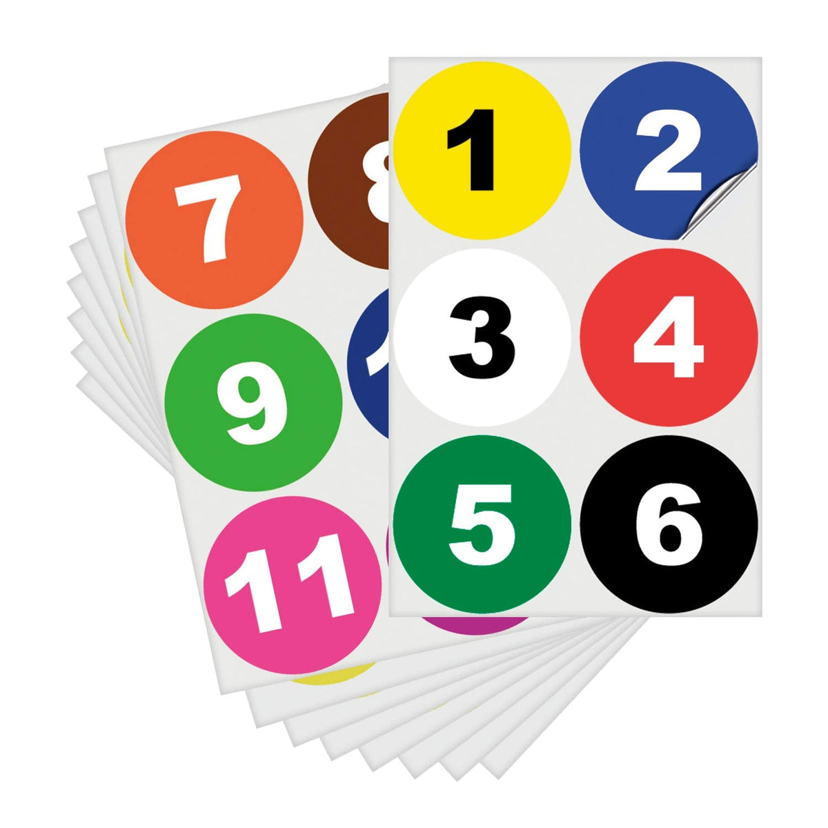 Vinyl Numbers Stickers Set