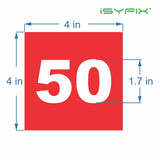 Consecutive number stickers 1 to 50 - product gallery