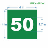 Consecutive number stickers 1 to 50 - product gallery