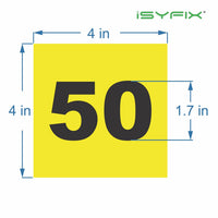 Consecutive number stickers 1 to 50 - product gallery