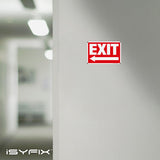 Exit sign – plastic with left arrow, 10x7 in, 6-pack, view 5