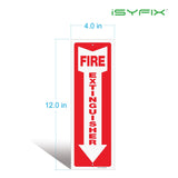 Fire extinguisher sign – reflective plastic, 5-pack, view 6