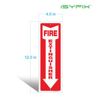 Fire extinguisher sign – reflective plastic, 5-pack, view 6