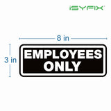 Employees Only Signs Stickers