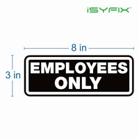 Employees Only Signs Stickers