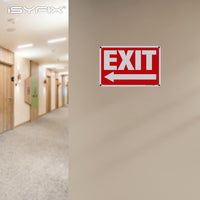Exit sign – plastic with left arrow, 10x7 in, 6-pack, view 6