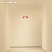 Exit sign with directional arrows — plastic, right & left, 12 x 4 inch