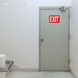 Exit sign sticker – adhesive vinyl, 14x10 in, 2-pack, view 3