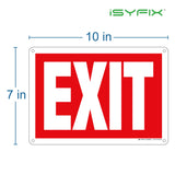 Exit sign – rigid plastic, 10x7 in, 6-pack, view 3