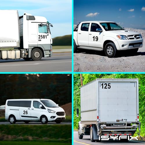 iSYFIX Black Vinyl Number 0 (Zero) Stickers - 6 Pack 10 inch Self Adhesive - Decal Die Cut & Pre-Spaced for Mailbox, Signs, Window, Door, Cars, Trucks, Home, Business, Address Number, Indoor & Outdoor