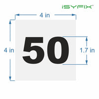 Consecutive number stickers 1 to 50 - product gallery