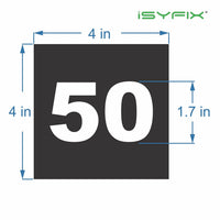 Consecutive number stickers 1 to 50 - product gallery