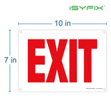 Exit sign – rust-free aluminum, 10x7 in, 1-pack, view 5
