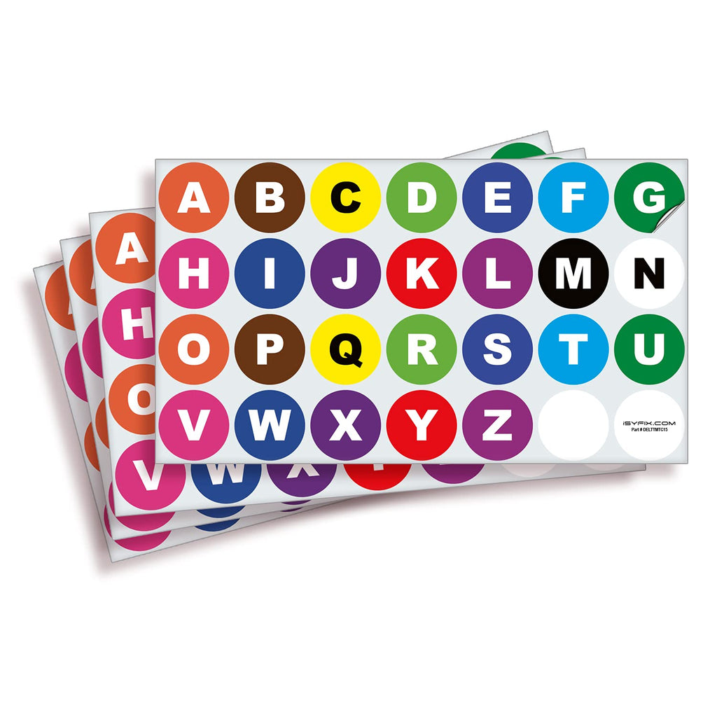 Consecutive Letters Stickers - A to Z