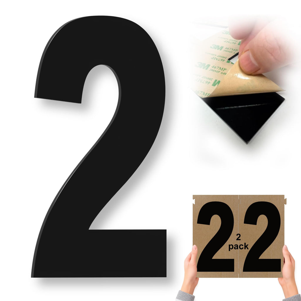 Stick-On Acrylic Numbers