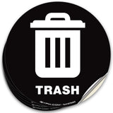 Recycle, Trash & Compost Stickers – 6-Pack Bin Labels, 5 x 5 in