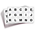 Consecutive Letters Stickers - A to Z
