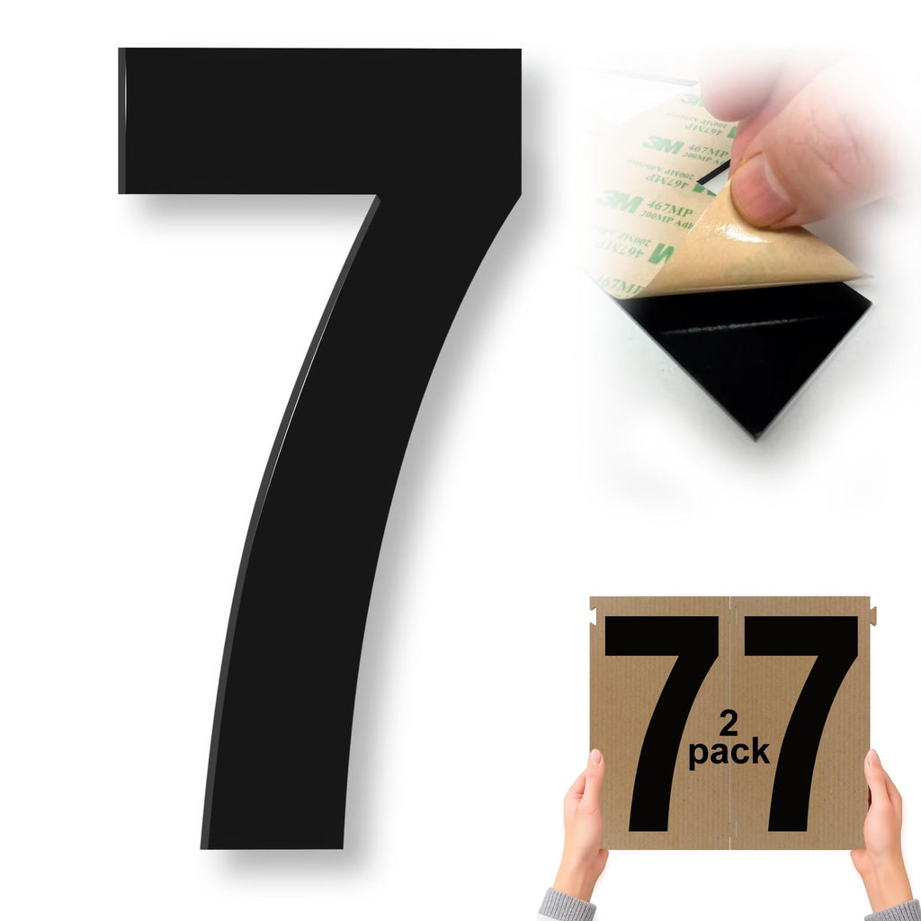 Stick-On Acrylic Numbers