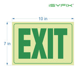 Exit Photoluminescent Signs Stickers