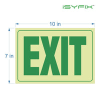 Exit Photoluminescent Signs Stickers