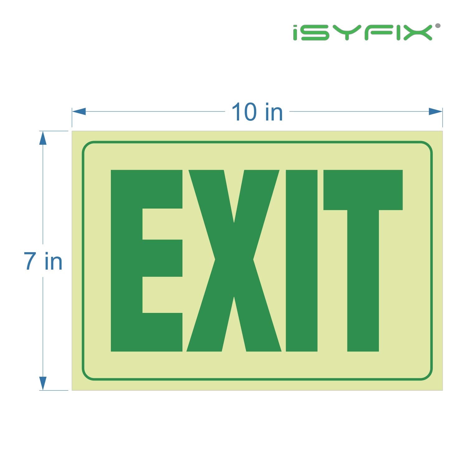 Exit Photoluminescent Signs Stickers