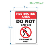 Restricted Area Stickers