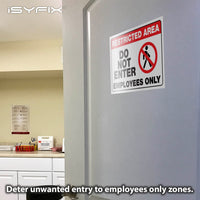Restricted Area Stickers