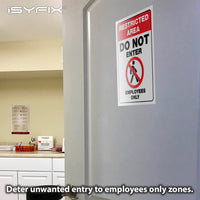 Restricted Area Stickers