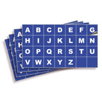 Square Letters Stickers - A to Z