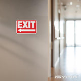 Exit sign – plastic with left arrow, 10x7 in, 6-pack, view 3