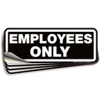 Employees Only Signs Stickers
