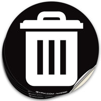 Recycle, Trash & Compost Stickers – 6-Pack Bin Labels, 5 x 5 in