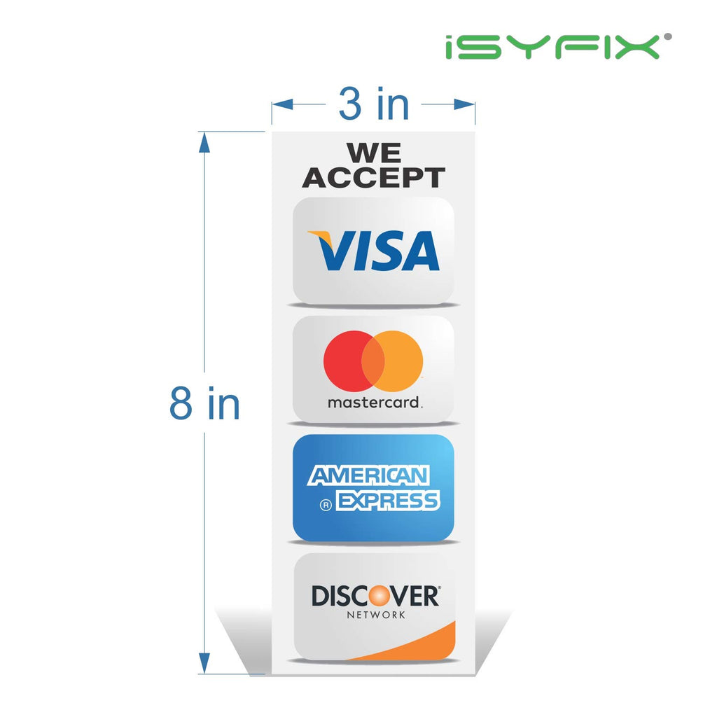 Credit Card Sticker Signs Stickers