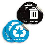 Recycle, Trash & Compost Stickers – 6-Pack Bin Labels, 5 x 5 in