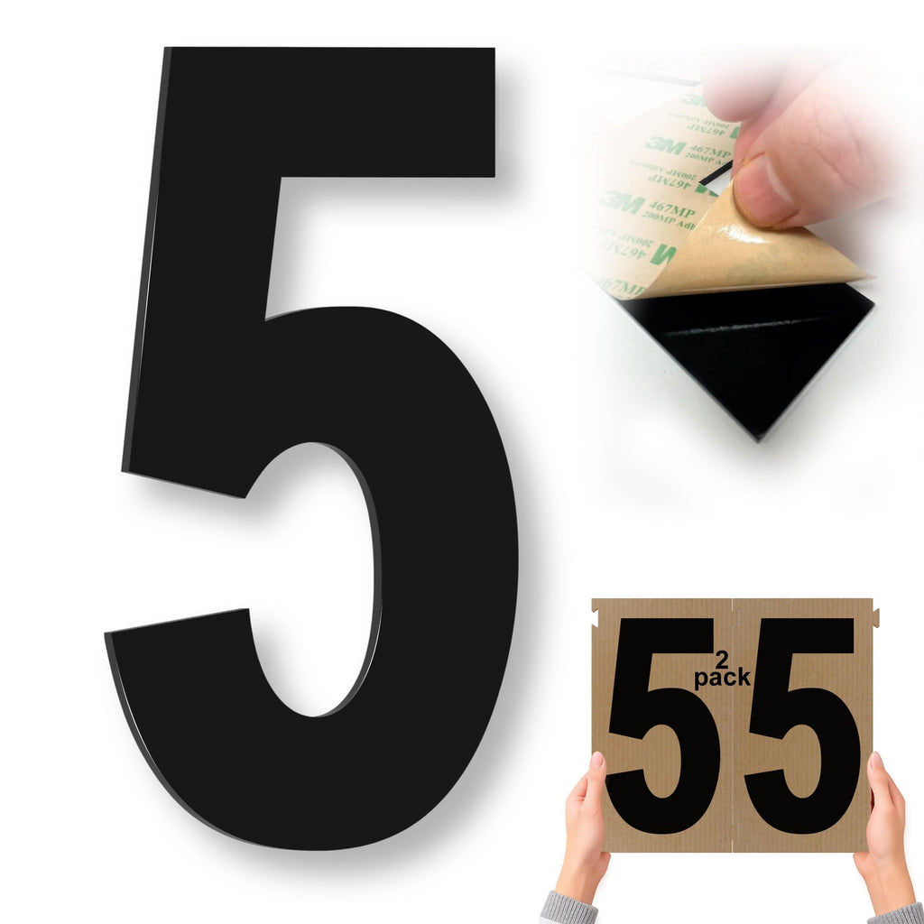 Stick-On Acrylic Numbers