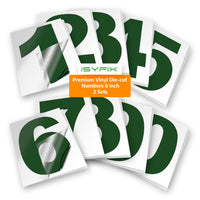 iSYFIX vinyl number stickers – Green