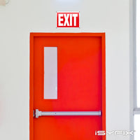 Exit sign – rigid plastic, 10x7 in, 6-pack