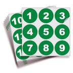 Consecutive Number Stickers - 1 to 50