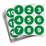 Consecutive Number Stickers 1–50 — Vinyl Inventory & Bin Labels