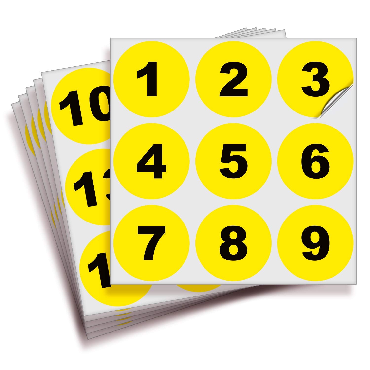 Consecutive Number Stickers - 1 to 50