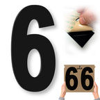 Stick-On Acrylic Numbers