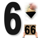 Stick-On Acrylic Numbers 0–9 – Black Glossy, 10 in, 3M Adhesive, 2-Pack