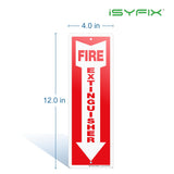 Fire extinguisher sign – reflective aluminum, 5-pack, view 7