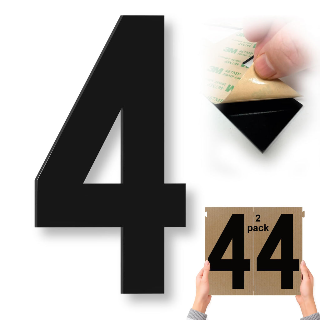 Stick-On Acrylic Numbers