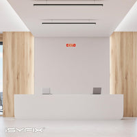 Glow in the dark exit sign with arrows — plastic, right & left, 12 x 4 inch