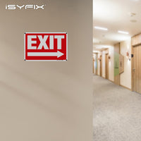 Exit sign – plastic with right arrow, 10x7 in, 6-pack, view 6