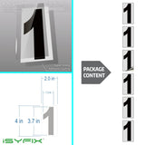 Black vinyl number stickers with background - product gallery