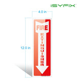 Fire extinguisher sign sticker – adhesive vinyl, 3-pack