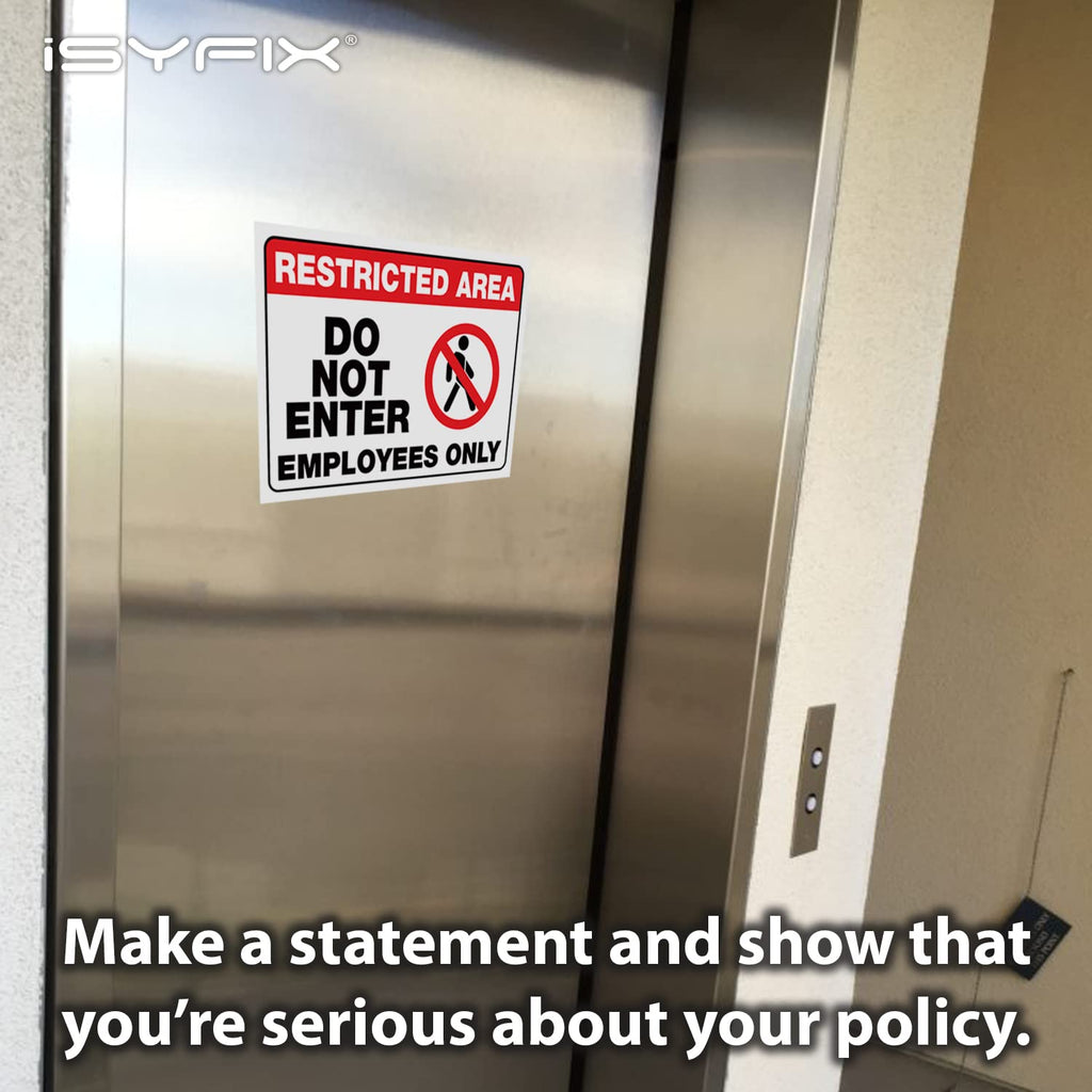 Restricted Area Stickers