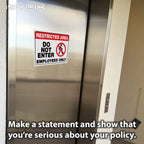 Restricted Area Stickers